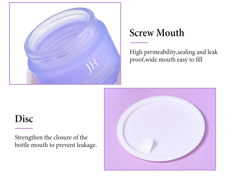 Custom Skincare Body Face Cream Lotion Packaging Container 10g 20g 30g 50g Luxury Frosted Empty Glass Cosmetic Cream Jar