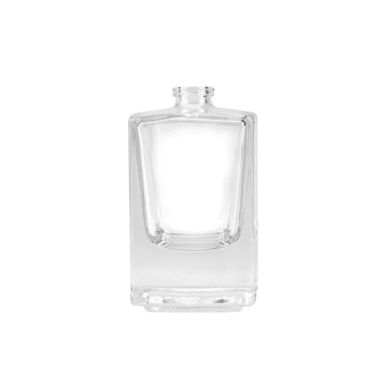 Custom Clear Glass Cosmetic Packaging Empty Round Spray Perfume Bottles